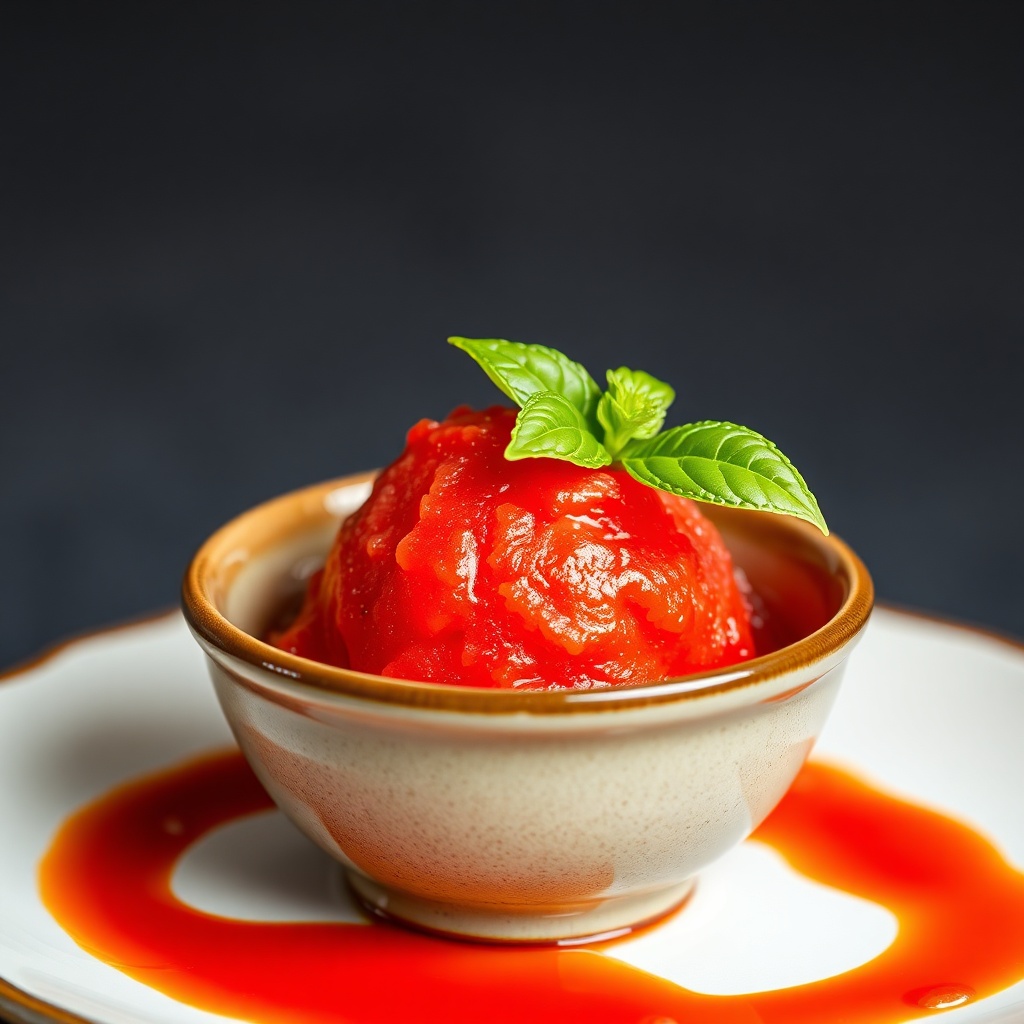 Tomato Basil Sorbet