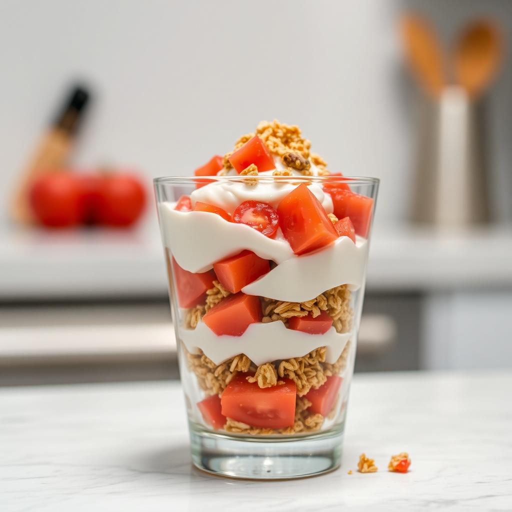 Tomato and Yogurt Refreshing Parfait